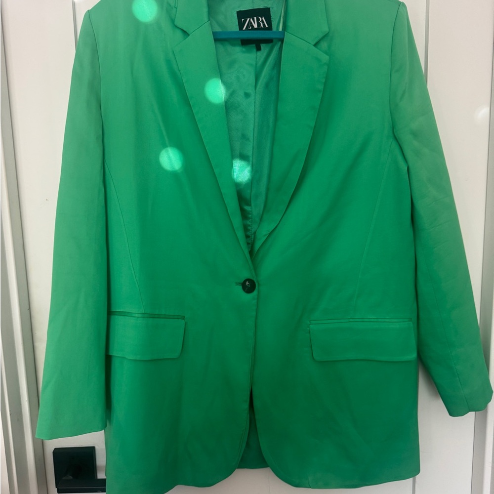 Zara Vibrant Green Women's Blazer